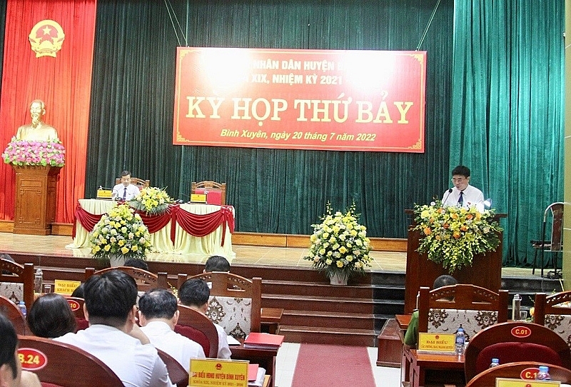 vinh phuc hdnd huyen binh xuyen khoa xix to chuc ky hop thu 7