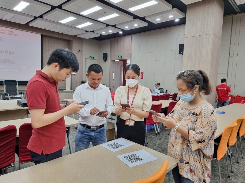 cong doan coninco to chuc chuong trinh hien mau nhan dao