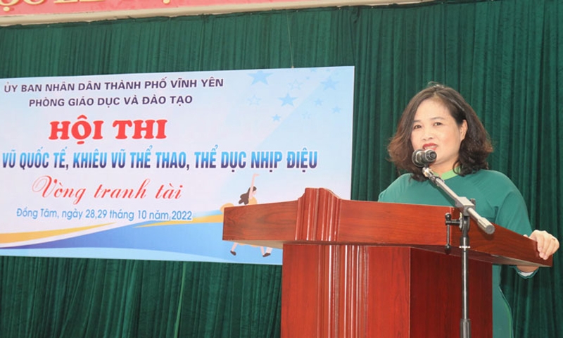 Vĩnh Yên (Vĩnh Phúc): Tổ chức Hội thi Dân vũ, khiêu vũ quốc tế, khiêu vũ thể thao, thể dục nhịp điệu