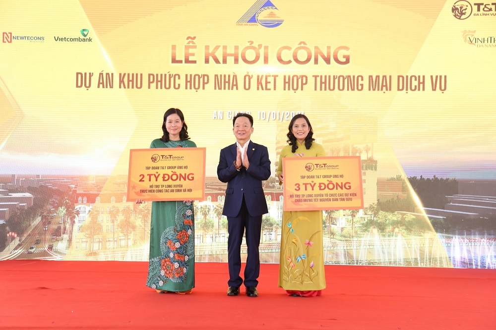 T&T Group khởi công khu phức hợp nhà ở thương mại - dịch vụ tại trung tâm thành phố Long Xuyên