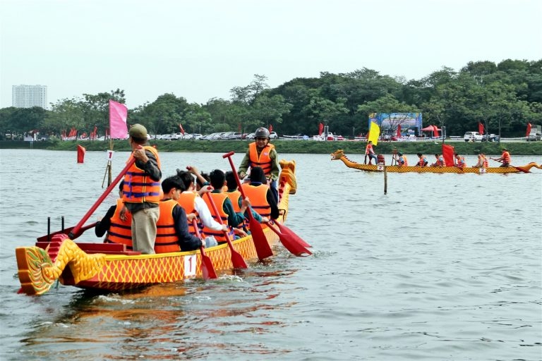 Gamuda Land Việt Nam đồng hành giải bơi chải truyền thống quận Hoàng Mai lần 2