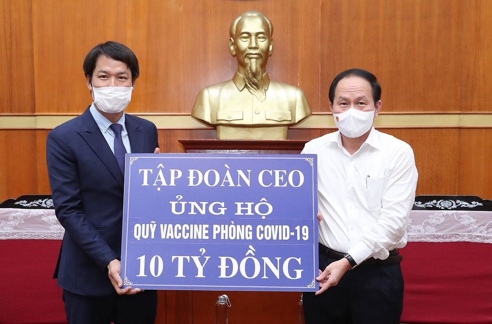 Tập đoàn CEO tiếp tục ủng hộ Quỹ vắc-xin phòng Covid-19 10 tỷ đồng 