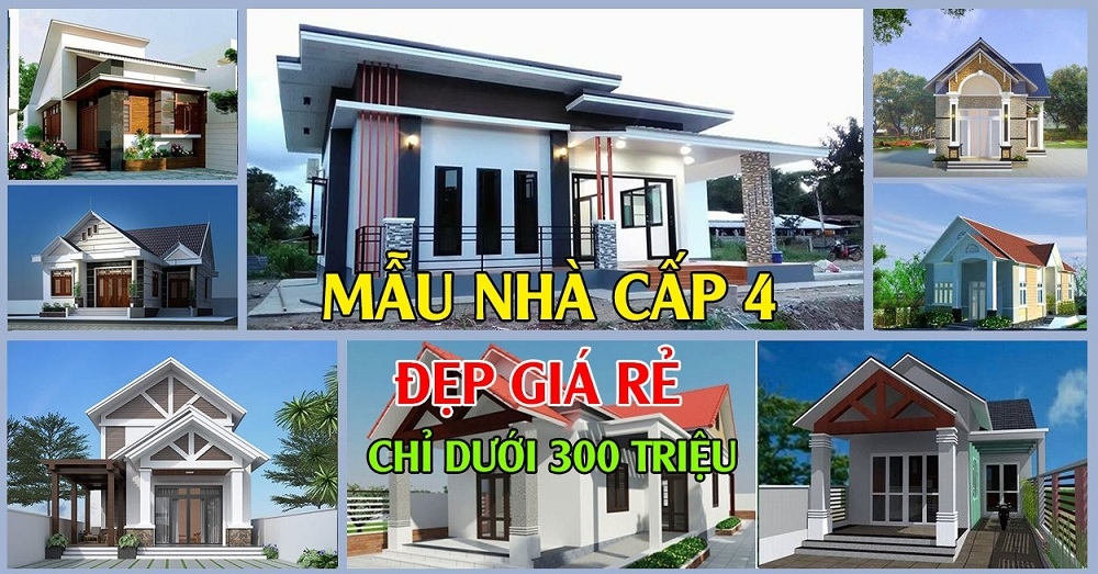 Mẫu nhà cấp 4 đẹp được Công ty Nga Việt sửa chữa trọn gói giá 300 triệu đồng