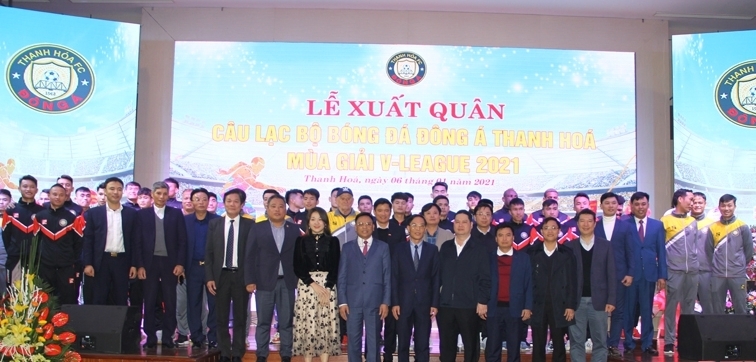 Lễ xuất quân mùa giải 2021 của CLB bóng đá Đông Á Thanh Hóa