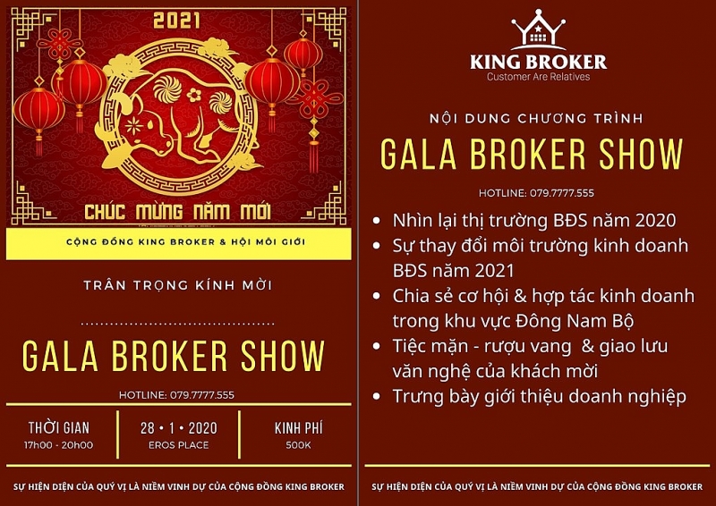 gala broker show tat nien tap the cho cong dong bat dong san khu vuc mien nam