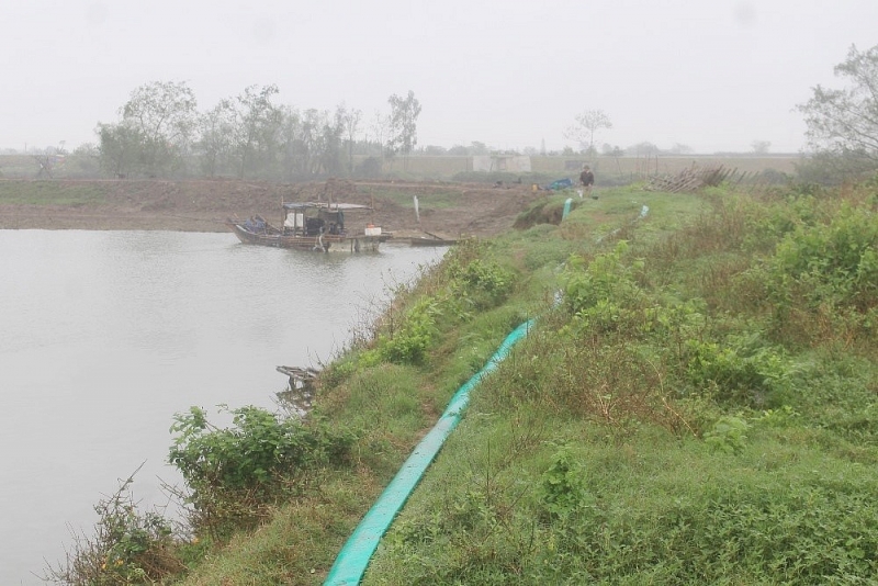 thanh hoa nup bong nuoi tom de khai thac cat trai phep tai nga son