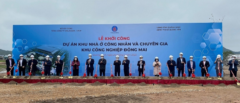 viglacera khoi cong du an khu nha o cong nhan va chuyen gia khu cong nghiep dong mai tinh quang ninh