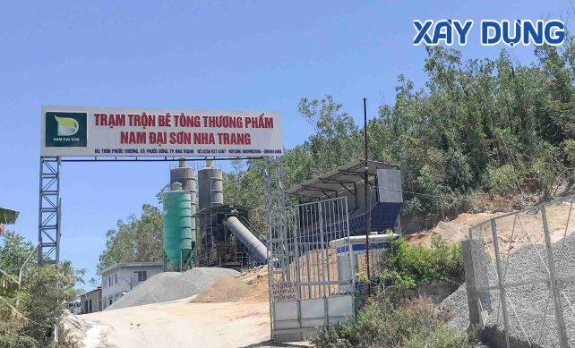 Khánh Hòa: Trạm trộn bê tông Nam Đại Sơn hoạt động không phép