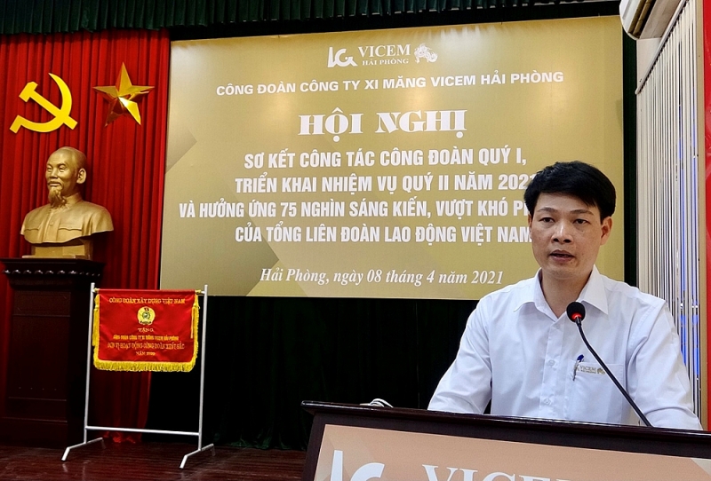 cong doan vicem hai phong phat dong huong ung chuong trinh 75 nghin sang kien vuot kho phat trien