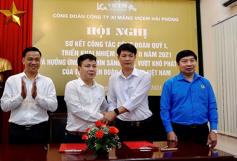 cong doan vicem hai phong phat dong huong ung chuong trinh 75 nghin sang kien vuot kho phat trien