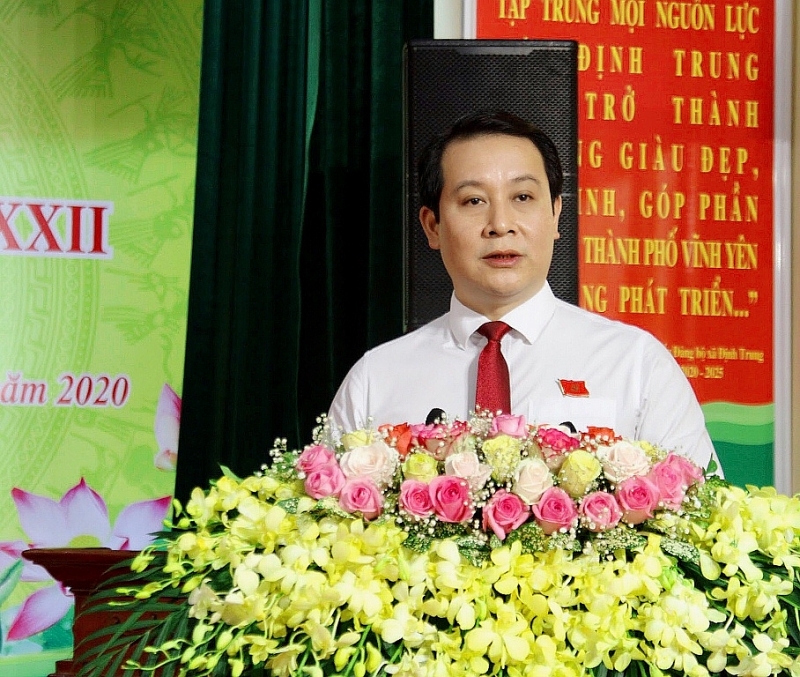 vinh yen vinh phuc dang bo xa dinh trung to chuc thanh cong dai hoi dai bieu lan thu xxii nhiem ky 2020 2025