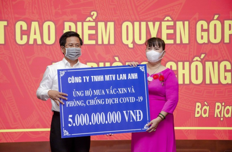 cong ty tnhh mtv lan anh dong gop 10 ty dong ung ho mua vaccine phong chong dich covid 19