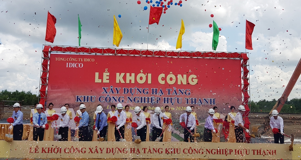 Long An: Khởi công xây dựng hạ tầng Khu công nghiệp Hựu Thạnh