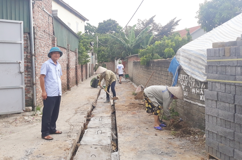 Lập Thạch (Vĩnh Phúc): Nhân dân xã Triệu Đề tích cực xây dựng cống, rãnh thoát nước thải bảo vệ môi trường khu dân cư