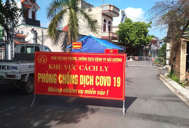 Hải Dương: Thiết lập vùng cách ly y tế tại cụm dân cư để phòng, chống dịch Covid-19