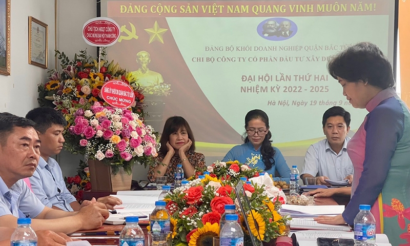 Đại hội Chi bộ Công ty Cổ phần Đầu tư xây dựng Thiên Lộc nhiệm kỳ 2022-2025 thành công tốt đẹp