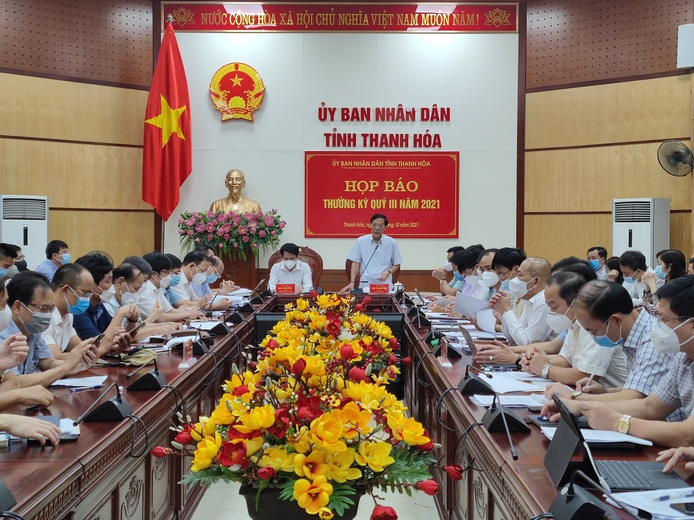 Thanh Hóa: Họp báo thường kỳ quý III/2021