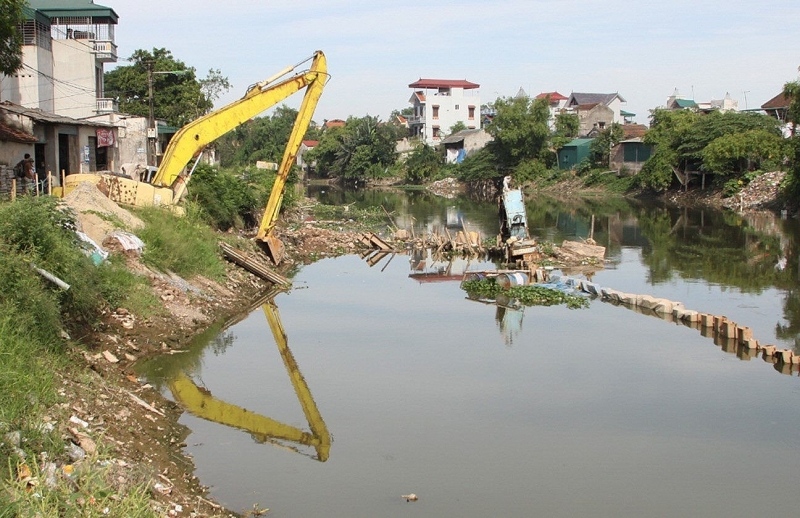 ha noi se nao vet 308km song nhue chay qua 6 quan huyen