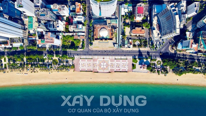 thanh pho bien nha trang duoi goc nhin tu flycam