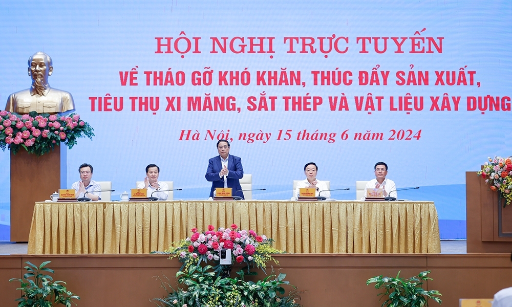 Quyết liệt tháo gỡ khó khăn, thúc đẩy sản xuất, tiêu thụ xi măng, vật liệu