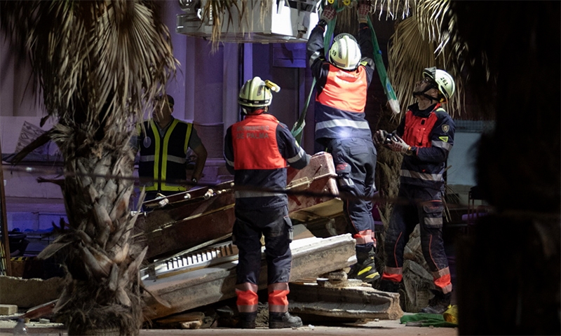 Tây Ban Nha: Sập mái nhà hàng trên đảo Mallorca làm ít nhất 4 người thiệt mạng